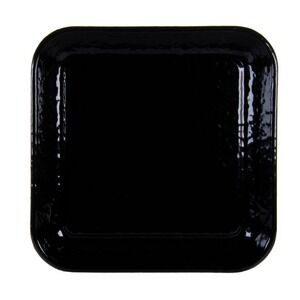New Golden Rabbit Enamelware Black 10.5" Square Tray Baking Sheet